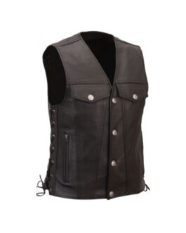 MOTORBIKE LEATHER VESTS